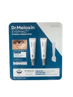 Dr. Melaxin Eyephalt Eyebag Cream Duo 10g/0.35 oz x 2 each Exp 06/22/2028 NIP